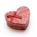 Beautiful hand-made red heart gift box