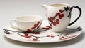 Beautiful handcrafted ceramic tableware set for elegant dining and entertaining