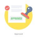 Approved Royalty Free Stock Photo