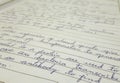 Beautiful handwriting Royalty Free Stock Photo