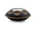 Beautiful Hang Drum Handpan Isolated on a White Background.