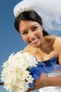 Beautiful and happy bride Royalty Free Stock Photo