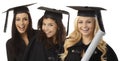 Beautiful happy graduates Royalty Free Stock Photo