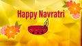 Beautiful Happy Navratri Illustration Image