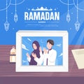 Beautiful happy ramadan mubarak vector illustration Royalty Free Stock Photo