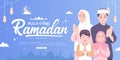 Beautiful happy ramadan mubarak vector illustration Royalty Free Stock Photo