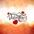 Beautiful Happy Valentine`s Day love background