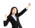 Beautiful happy young business woman Royalty Free Stock Photo