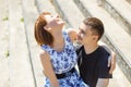 Beautiful and happy young couple Royalty Free Stock Photo