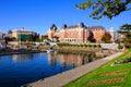 Beautiful harbor of Victoria, Vancouver Island, BC, Canada Royalty Free Stock Photo