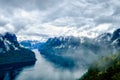 Beautiful Hardanger fjorden Nature Norway.