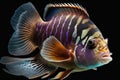 Beautiful Harlequin Tuskfish Close Up. Colorful and Vibrant Animal.