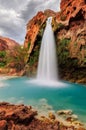 Beautiful Havasu Falls,Supai, Arizona Royalty Free Stock Photo