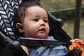 Healthy Indian baby girl looking with happy expression