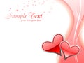 Beautiful heart background vector