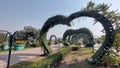 beautiful heart shape in greater iqbal Park lahore Pakistan