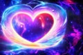 Beautiful heart in the universe Royalty Free Stock Photo