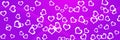 Beautiful Hearts Pattern Header Background