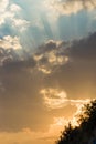 Beautiful heavenly sunset. Royalty Free Stock Photo