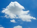 Beautiful heavens white cloud with blue sky background