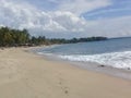 Beautiful Heavy Cloud Above Sandy Beach