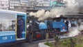 Beautiful heritage steam engine of Darjeeling toy train.