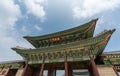 Beautiful Heungnyemun gate in Gyeongbokgung Palace, the most tourist visit plance in Seoul, South Korea