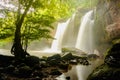 Beautiful of Hew Su Wat waterfall in khao yai national park thailand Royalty Free Stock Photo