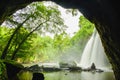 Beautiful of Hew Su Wat waterfall in khao yai national park thailand Royalty Free Stock Photo