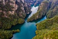 Beautiful high angle scenery of BaoFeng lake in Zhangjiajie China