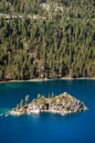 High angle view Emerald Bay, Lake Tahoe, California freshwater l Royalty Free Stock Photo