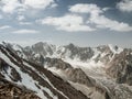 Beautiful high mountains with snow, Ala Archa national park