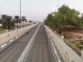 Beautiful highway in Mussafah, Abu Dhabi,UAE. Royalty Free Stock Photo