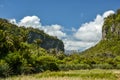 Beautiful hike on Pororari River Track near Punakaiki village