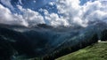 Beautiful hiking pass in the Alps, Austria, Hintertux Glacier Royalty Free Stock Photo