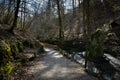 Beautiful hiking trail through Verena gorge Royalty Free Stock Photo