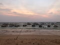 Beautiful Hikkaduwa Beach Sunset Of Srilanka