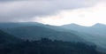 Beautiful hill hillses with mist near the kodaikanal tour place. Royalty Free Stock Photo