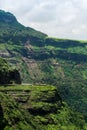 Beautiful hills and valleys at Malshej Ghat Royalty Free Stock Photo
