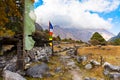 Beautiful Himalaya Landscape on route of Kanchenjunga Base Camp Trek, Nepal Royalty Free Stock Photo