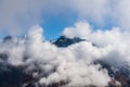 Beautiful Himalayan Landscape of Sele La Pass in Kanchenjunga Mountain, Nepal before Chairam Viilage Royalty Free Stock Photo