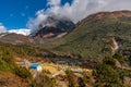 Beautiful Himalayan Landscape of Sele La Pass in Kanchenjunga Mountain, Nepal before Chairam Viilage Royalty Free Stock Photo