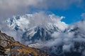 Beautiful Himalayan Landscape of Sele La Pass in Kanchenjunga Mountain, Nepal before Chairam Viilage