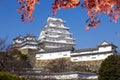 Beautiful himeji castal in the fall season, Japan