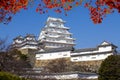 Beautiful himeji castal in the fall season, Japan