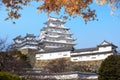 Beautiful himeji castal in the fall season, Japan