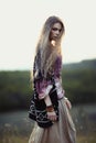 Beautiful hippie girl Royalty Free Stock Photo