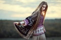 Beautiful hippie girl Royalty Free Stock Photo