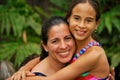 Beautiful Hispanic Mother and Daughter