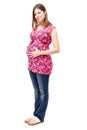 Beautiful Hispanic pregnant woman Royalty Free Stock Photo